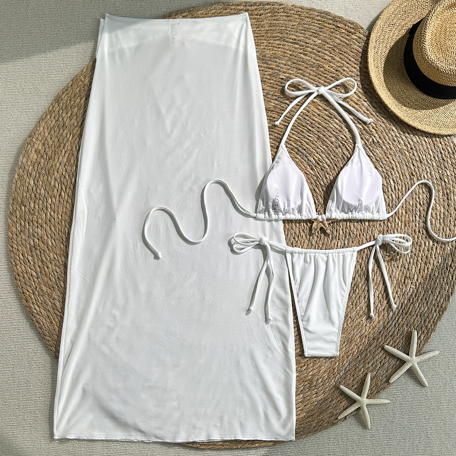 Fashionable Sexy Two Piece Swimsuit Set New Style Beach Bikini Swimwear for Women_ecoleips.com