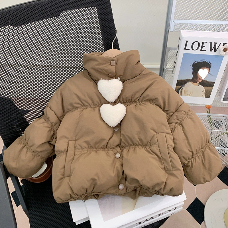 Velvet winter children's down jacket, duck down, increased thickness, western style