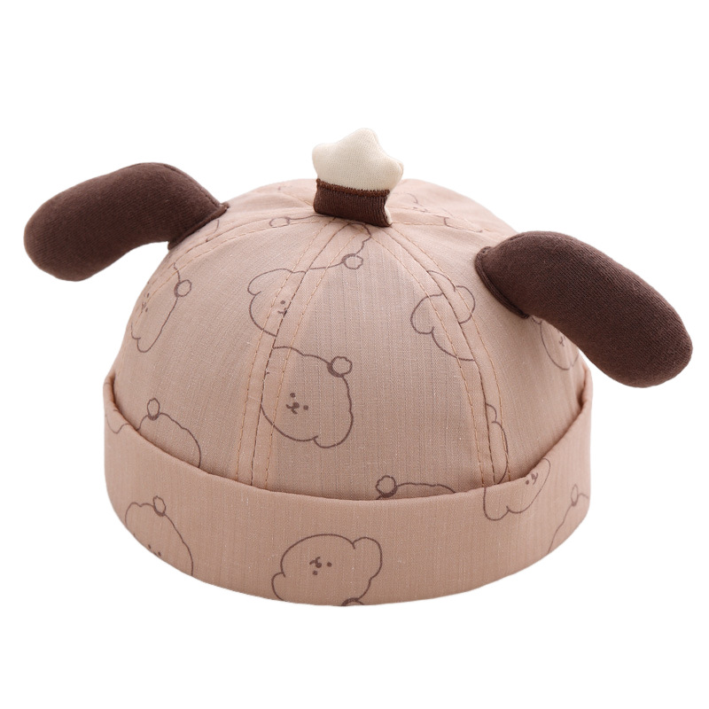 Sombrero para bebés primavera y otoño ajustable gorra de piel de melón para bebés extraña gorra gorra gor