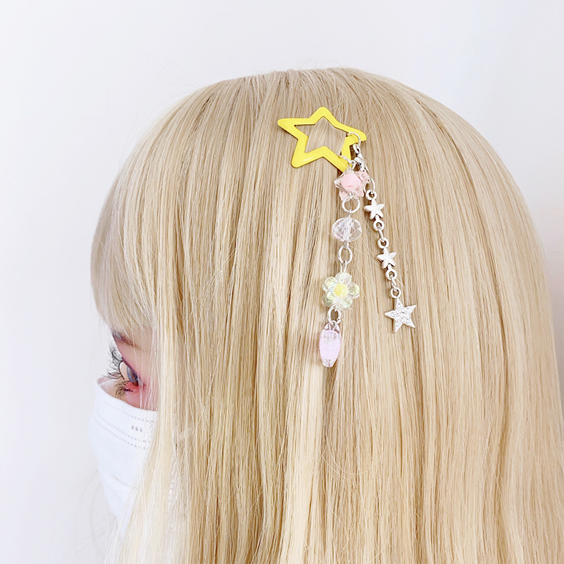 12g Weight Charm Hair Clips Hair Accessories Type 1 Piece Quantity Holiday, Street Occasion Alloy Material Star Pattern All Seasons Season Women's Gender IG Style, Cute Style IG Style Cute Women's Star Alloy Charm Hair Clips 7