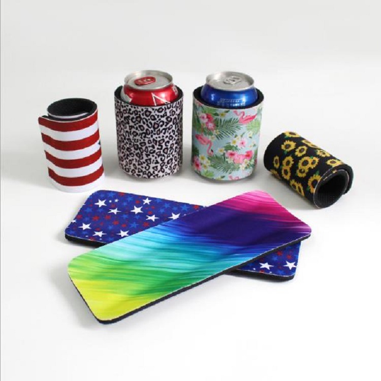 Amazon Best Sellers Neoprene Pat circle Spring Cup magnet Cup cover heat preservation printing Pops circle Coke Cup cover