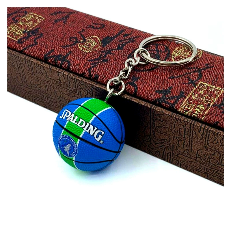 Баскетбольная брелочная подвеска в виде мини-шара NBA, 7,75 × 6,23 × 5,85 см, смешанные цвета команд