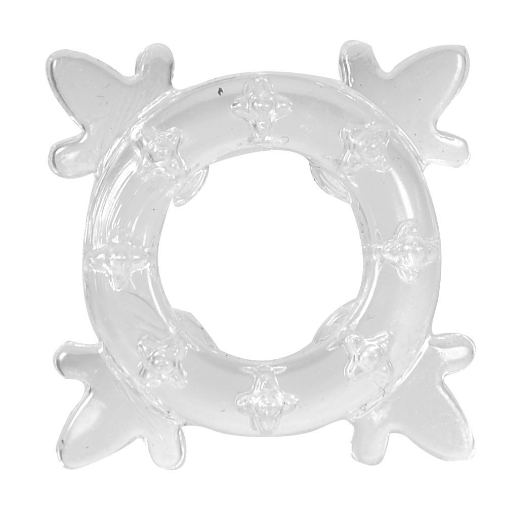 Caterpillar Crystal Delay Ring TPE Locking Sun Ring Adult Toy — detail image 23