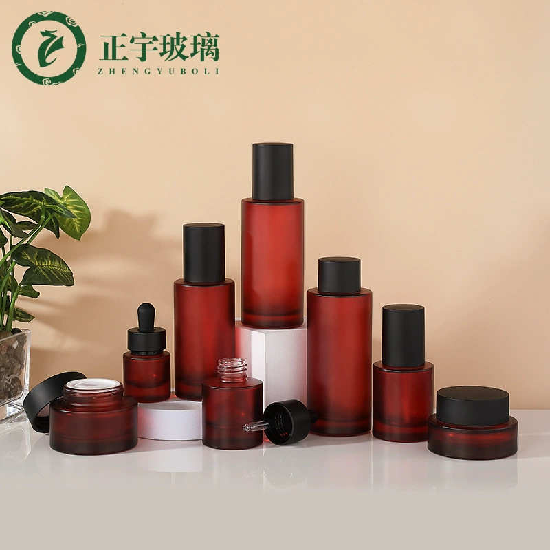 Фабрика Спот 30ml Бутылка Сущность Бутылка для капель Эмульсия Бутылка Толстое дно Бутылка для капель стеклянная бутылка 50g Крем для лица