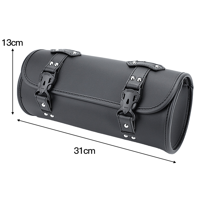 Motorcycle Retro Carbon Fiber Pattern Front Bag Electric Vehicle Motorcycle Bag Motorcycle Motorcycle Travel Supplies Front Tool Bag