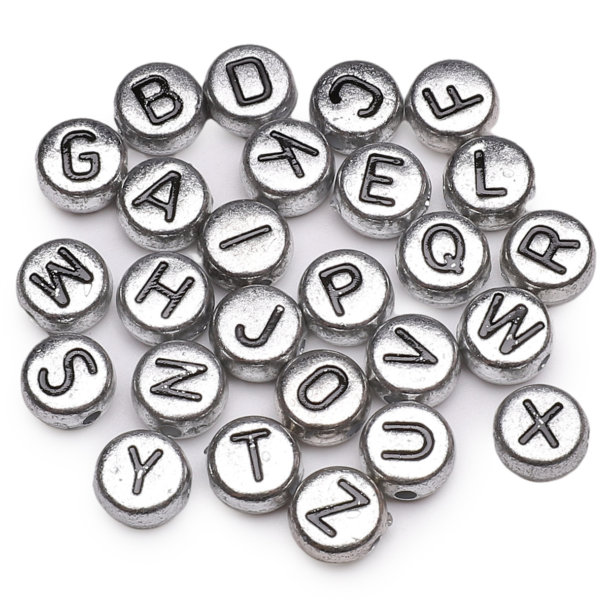 10g Weight 50 PCS/Package Arylic Letter DIY Jewelry Accessories Beads