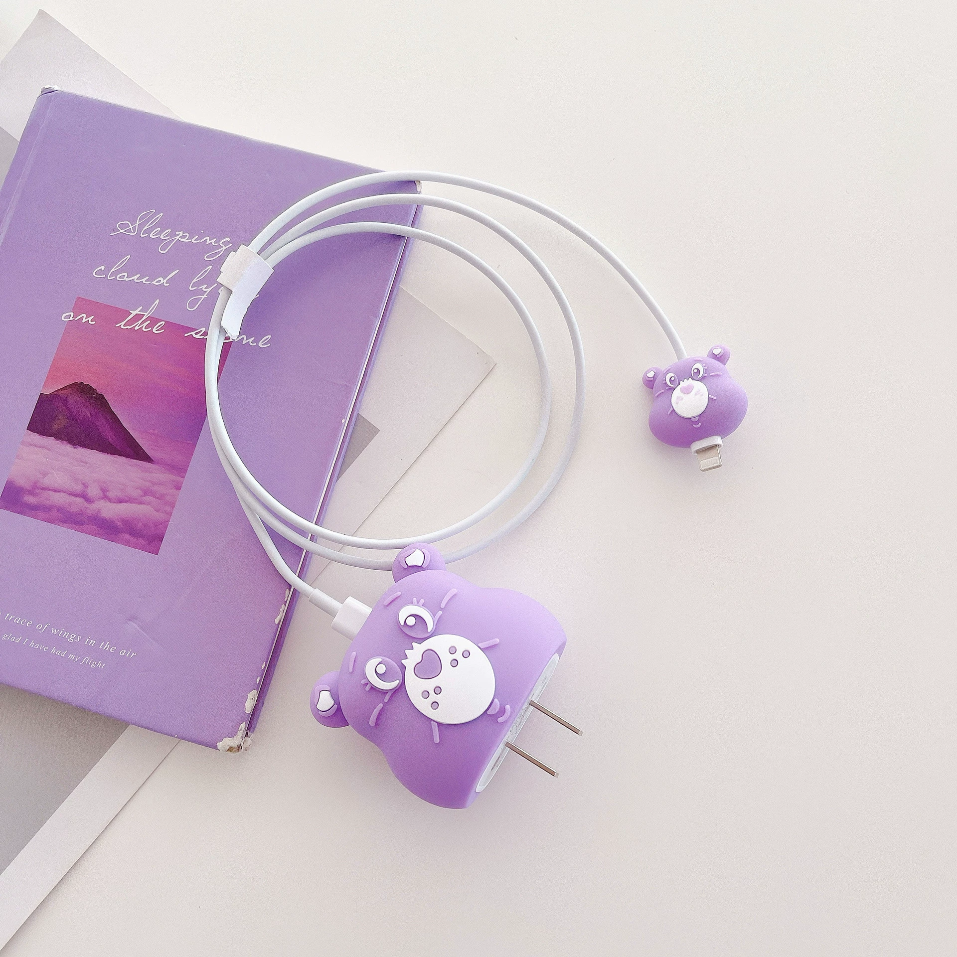 Apple, cartoon charger, protective case, 20W