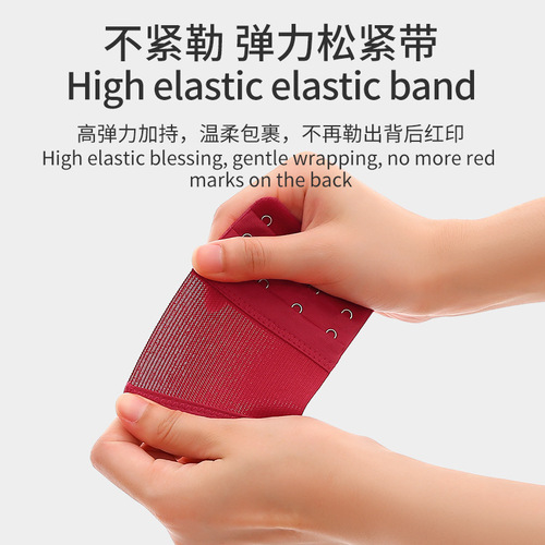 Ozina stainless steel 3 rows and 4 buckles elastic band extension back buckle bra elastic extension buckle three rows and four buckles extension buckle