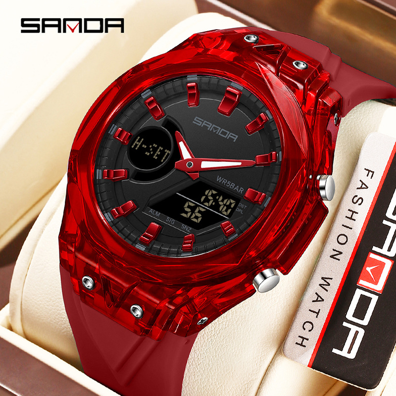 SANDA reloj multifuncional sonno, reloj de despertador, reloj de estudiantes, cuenta regresiva, reloj electrónico transfronterizo