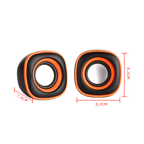 Cross-border small Q egg USB mini 2.0 desktop laptop desktop computer small speaker neutral D-015 wholesale audio