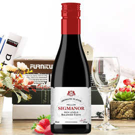 曼菲甜红葡萄露酒5度女士微醺甜酒热红酒187ml甜红小瓶