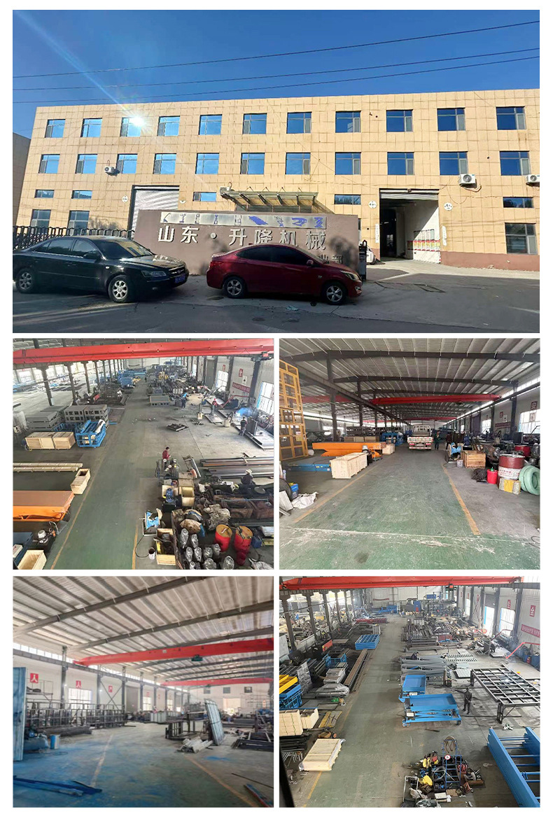 Freight elevator manufacturers supply 5 tons 10 tons workshop hydraulic lifting platform large fixed rail chain elevator