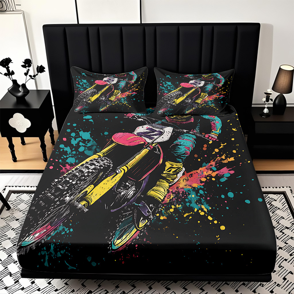 TEMU / JIT serie de motocicleta fría transfronteriza impresión digital de alta definición caja de cama de polirido fábrica directa