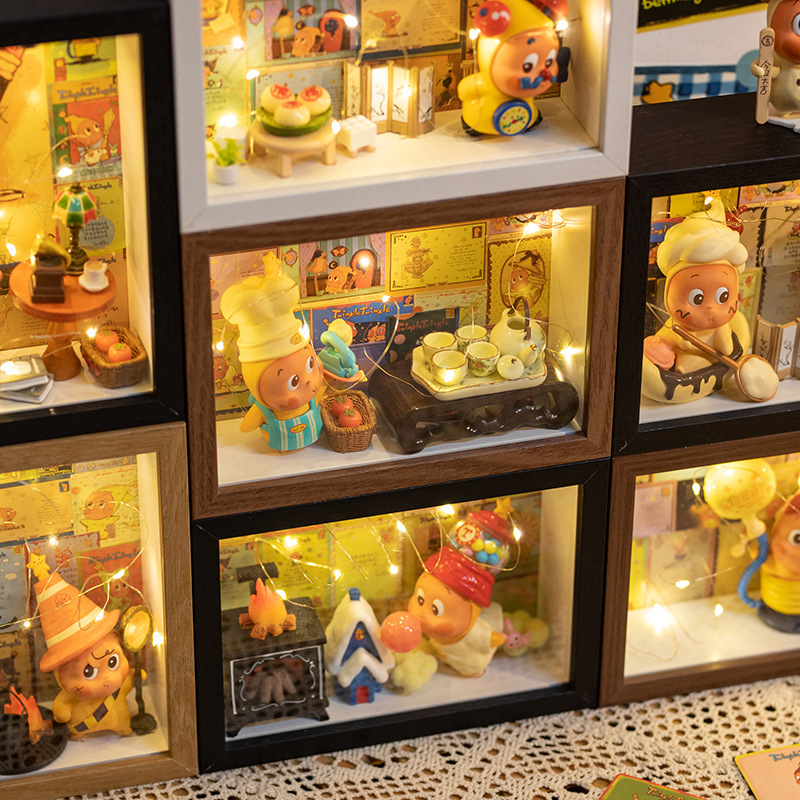 Star People Pop Mart Xiaoye Series 1-7 Display Box 3D Hollow Photo Frame DIY Scene Decoration Blind Box Storage Star People Pop Mart Xiaoye Series 1-7 Display Box 3D Hollow Photo Frame DIY Scene Decoration Blind Box Storage