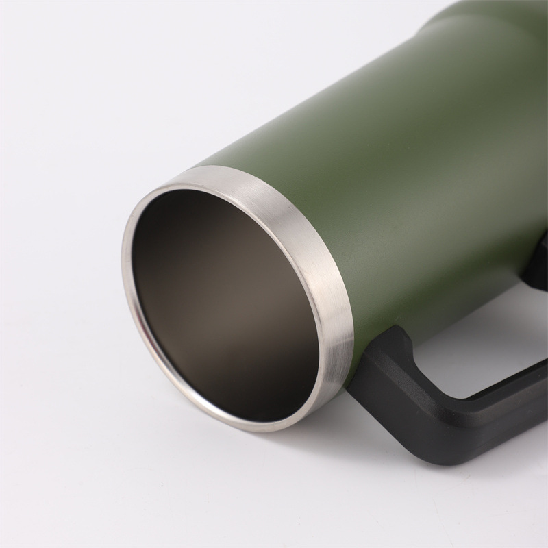 304 taza de vacío de acero inoxidable taza simple taza de cerveza del hogar estudiante taza de beber con mango taza de café