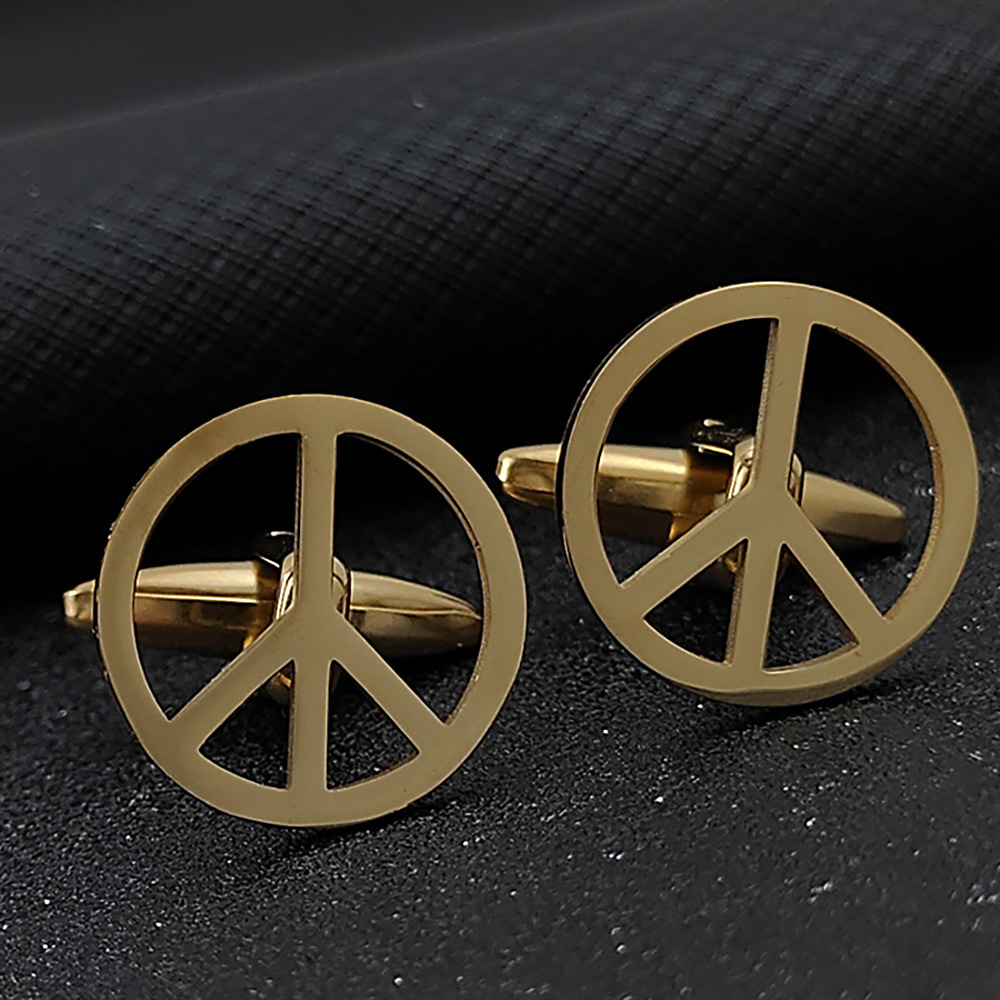 Gold-Cufflinks 1 Pair PH20240531-12