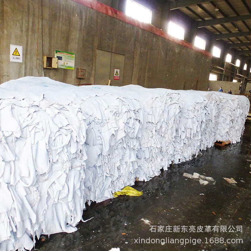 牛皮头层蓝湿皮