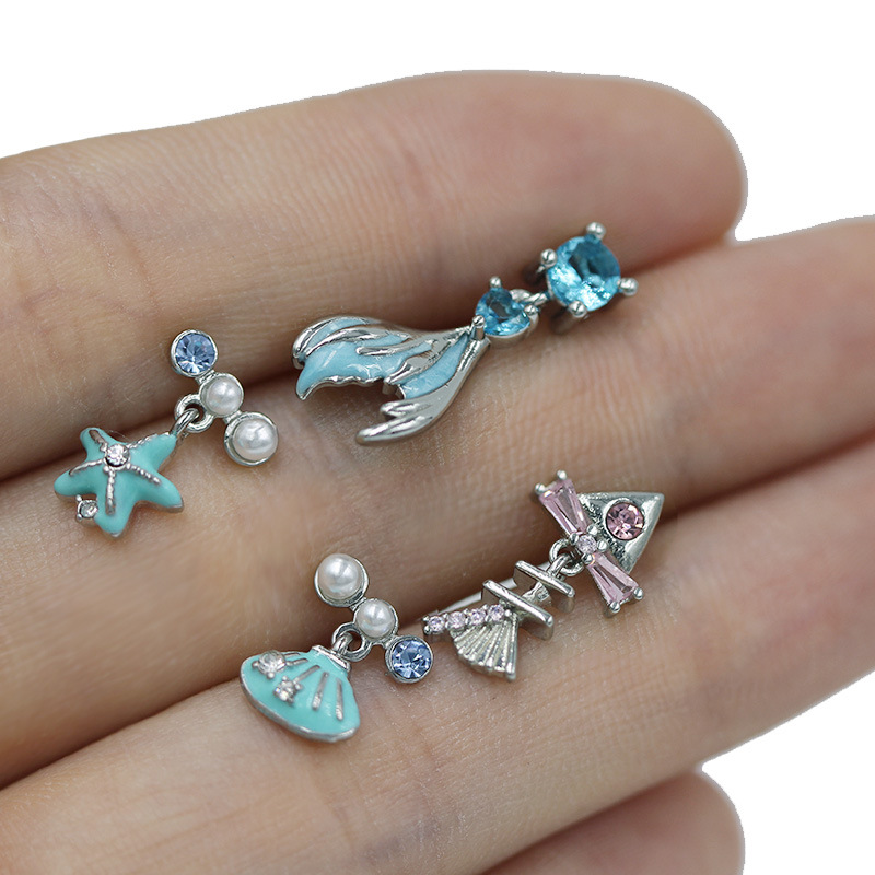 5g Weight Titanium Steel Ear Needle Material Cartilage earrings Classification 1 Piece Quantity Party, Street Occasion Titanium Steel Material Star, Heart Shape, Bow Knot Pattern All Seasons Season Unisex Gender Plating Design Hip-Hop, Streetwear Style 1 Piece Hip-Hop Streetwear Star Heart Shape Bow Knot Plating Titanium Steel Cartilage Earrings 15
