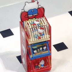 赤い本と同じかわいいハローキティ収納ケースアクリルkt猫キャンディーケース