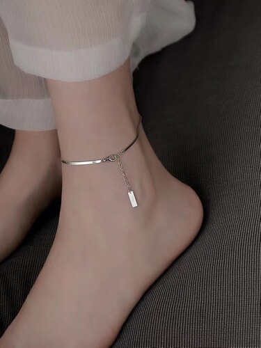s925 sterling silver anklet for women  new fashion anklet ins cold style anklet for women sterling silver ankle chain leg chain