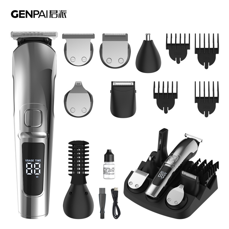Multifunctional Electric Hair Clipper for Men, Professional Salon-Grade Electric Trimmer, Ce Certified Multifunctional Set