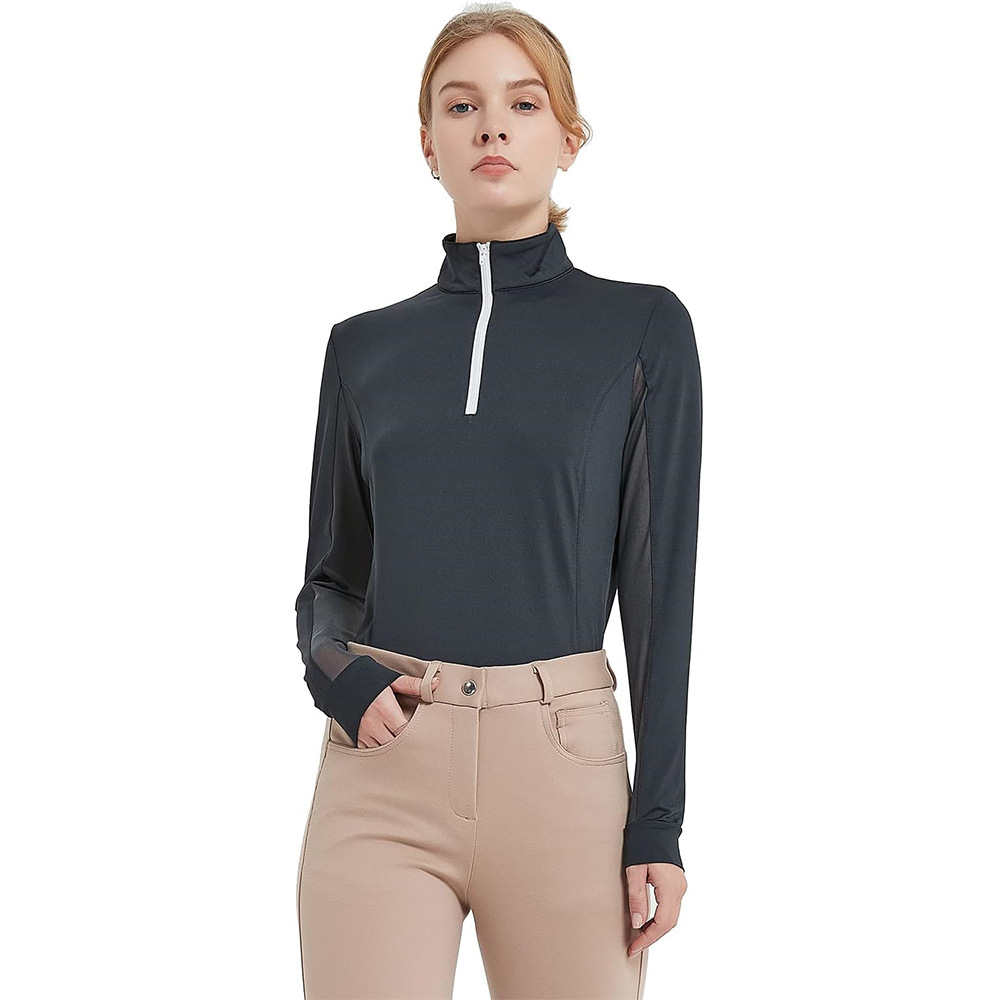 Summer Equestrian T-shirt POLO Shirt Breathable Quick-drying Equestrian Suit Women's Horse Riding Short-sleeved Obstacle Training Competition Suit