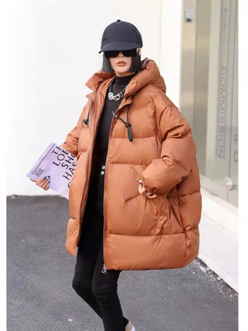 Elegant long hoody with zipper