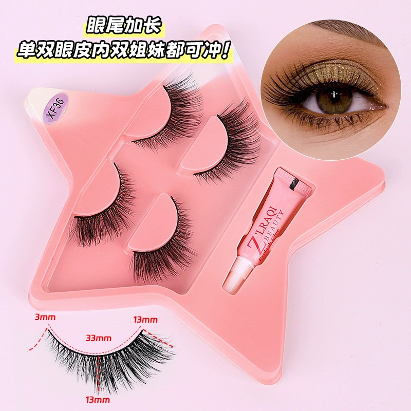 False eyelashes, comics, set, fox
