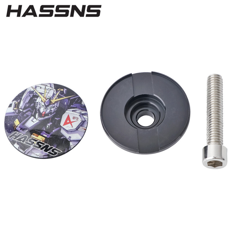 HASSNS山地公路自行车铝合金碗组盖超轻28.6头管二次元动漫把立盖|undefined