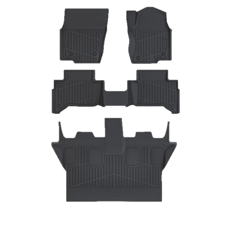 Es adecuado para Toyota LC250 combustible 2024 timón derecho 3D todo el tiempo material TPE almohadilla de pie de automóvil almohadilla antisucia