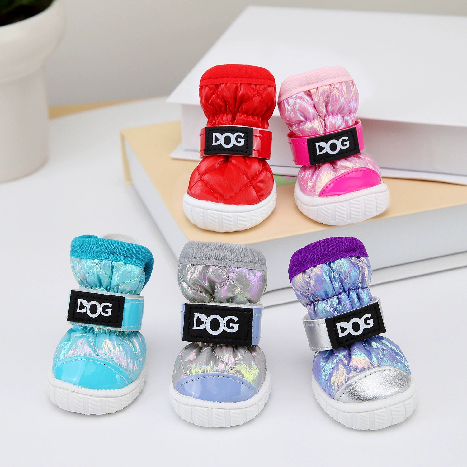Новая модель обуви для собак маленькая собачья обувь Тедди обувь набор из 4 щенков обувь для домашних животных хлопковые ботинки хлопковые сапоги