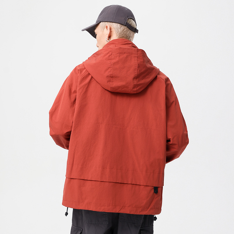 Nuovo cappotto casual da uomo con cappuccio, ampio e alla moda, marchio American Stormtrooper, primavera e autunno_voghion.com