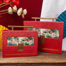 新中式礼品盒结婚伴手礼盒高档国风手提回礼盒毛巾杯子礼盒厂家