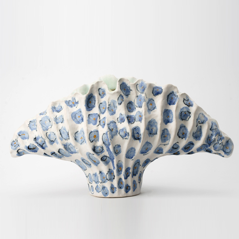 Jingdezhen Wabi-Sabi Vintage Pottery Artist Handmade Ceramic Vase for Homestay Model Room and Dining Room Decorative Flower Arrangement