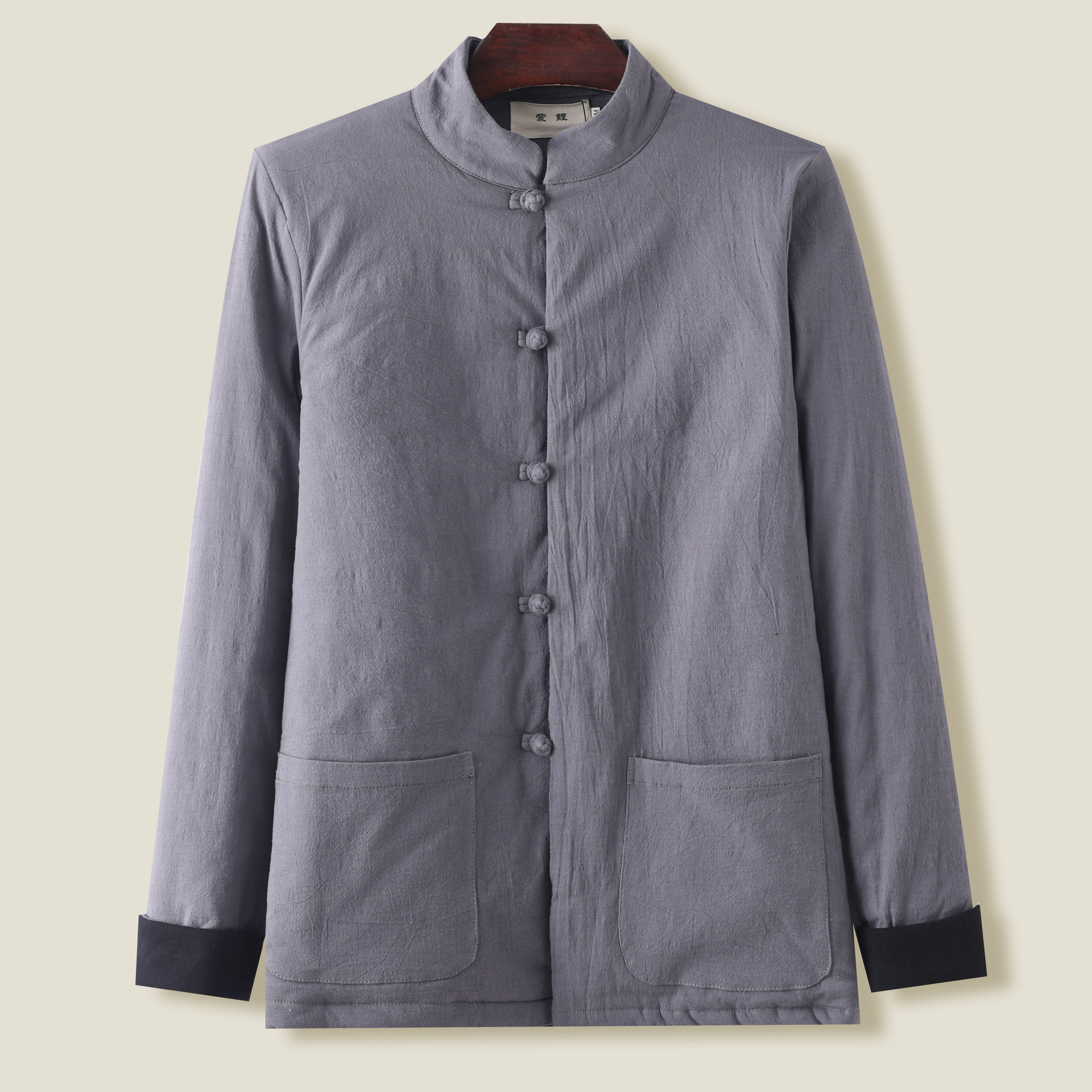 Плюшевый зимний серый топ