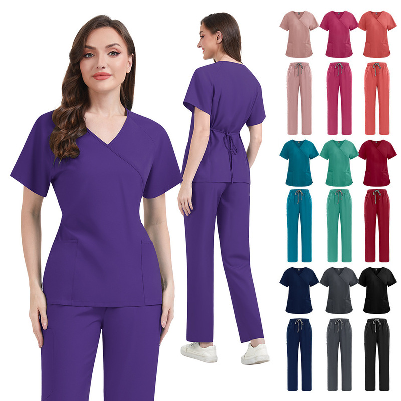 Women's Waist Slimming Wash Clothes, Beauty Salon, Postpartum Center, Spa Club, Dental Clinic Work Clothes, Nurse Clothes Women's Waist Slimming Wash Clothes, Beauty Salon, Postpartum Center, Spa Club, Dental Clinic Work Clothes, Nurse Clothes