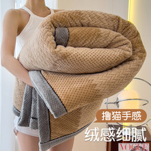 牛奶绒毛毯冬季加厚保暖盖毯加绒办公室午睡沙发毯珊瑚绒毯子铺床