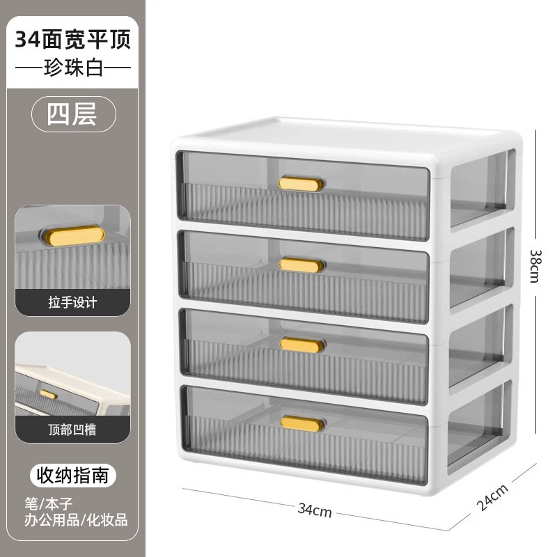 Cosmetic table storage box, lipstick, capacious transparent plastic face mask