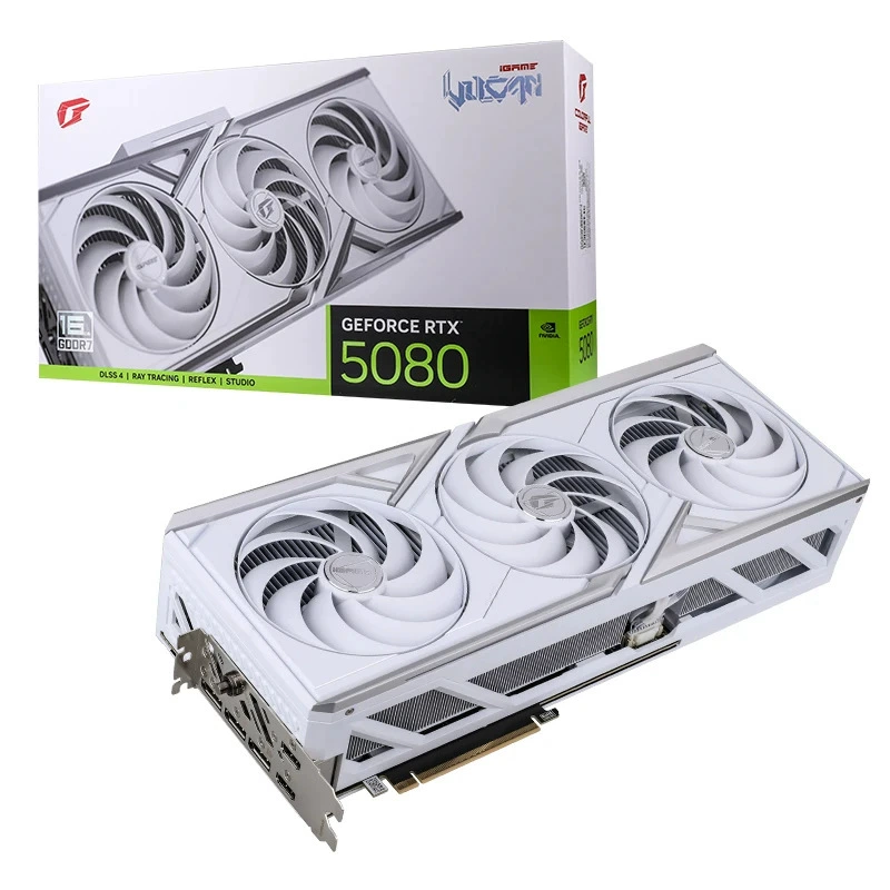 Vulcan White iGame GeForce RTX 5080 Vulcan W OC 16GB DLSS 4 игровая видеокарта