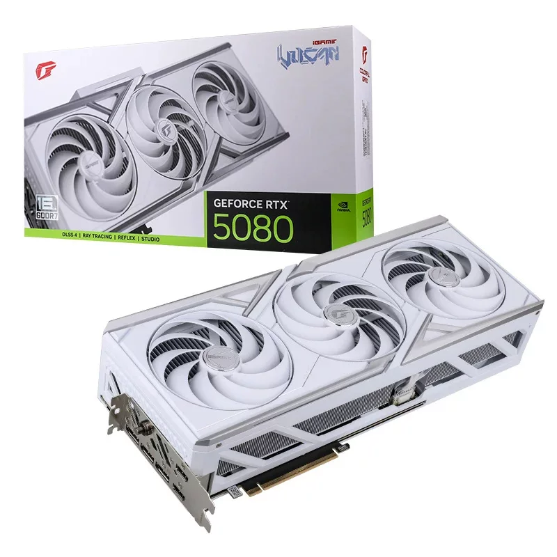 Vulcan White iGame GeForce RTX 5080 Vulcan W OC 16GB DLSS 4 игровая видеокарта