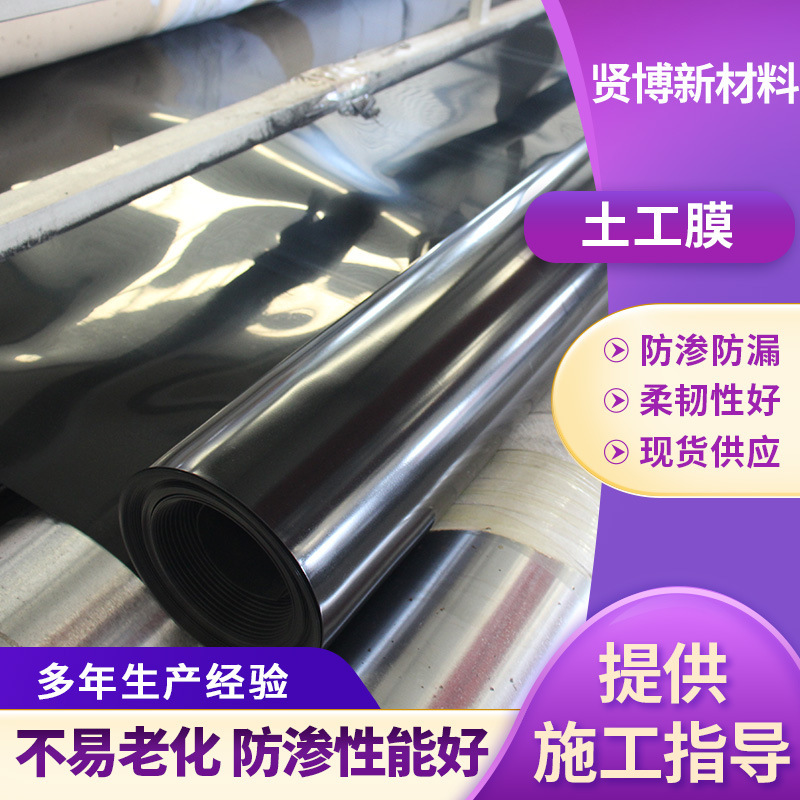 HDPE ジオメンブレン黒膜魚池養殖用トンネル埋立地浸透防止ライナーバイオガスプールジオメンブレン|undefined