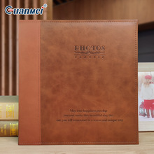 广美定制皮质礼盒装高端相册跨境album复古创意18寸覆膜自粘式diy