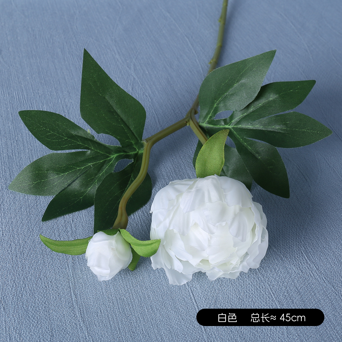 Mini 2 cabezas de estilo europeo simulación de peonía boda casa decoración suave arreglo floral colocación de flores de seda arte floral simulación peonía