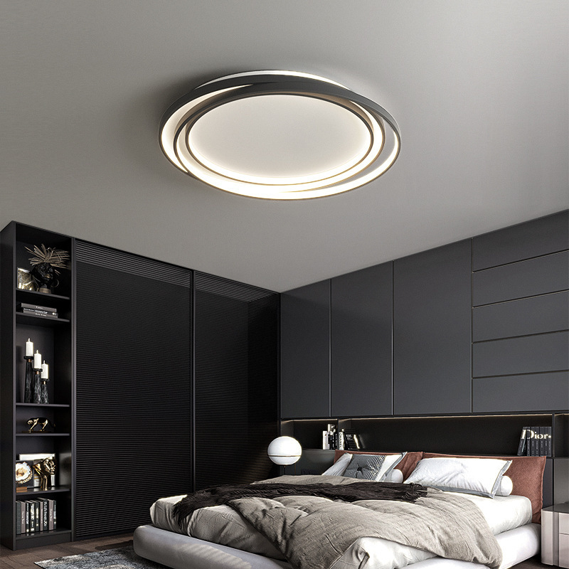 Minimalist Modern Simple 2026 New Model Master Bedroom Ceiling Lamp Creative Personality Circular Ring Study Bedroom Room Lighting Fixtures Minimalist Modern Simple 2026 New Model Master Bedroom Ceiling Lamp Creative Personality Circular Ring Study Bedroom Room Lighting Fixtures