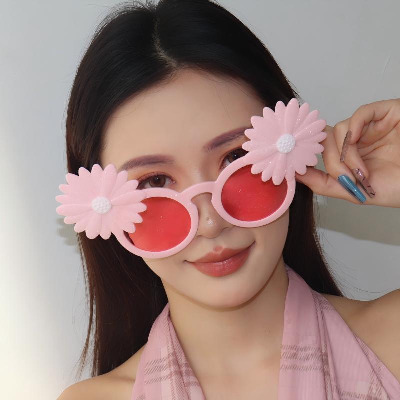 Gafas de Fiesta con Forma de Margarita de PC Decorativas para Playa
