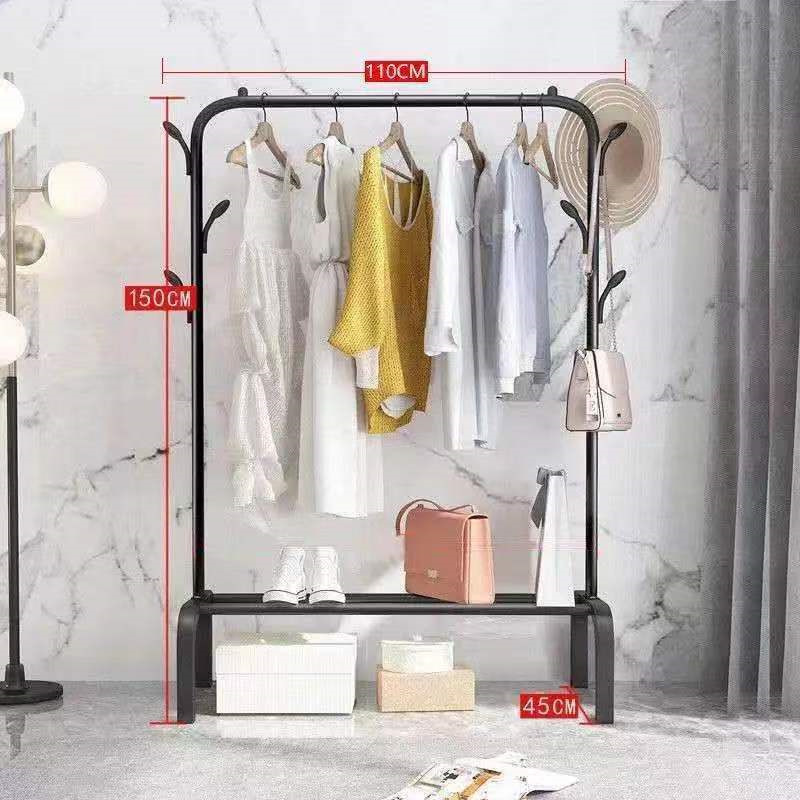 Combinación percha de ropa zapatos sombreros quilt tipo suelo balcón dormitorio sombreros gancho de almacenamiento de productos fabricantes de comercio exterior secado plegable