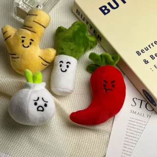 定制logo大葱挂件小玩偶大蒜姜辣椒包包挂饰钥匙扣定制毛绒玩具