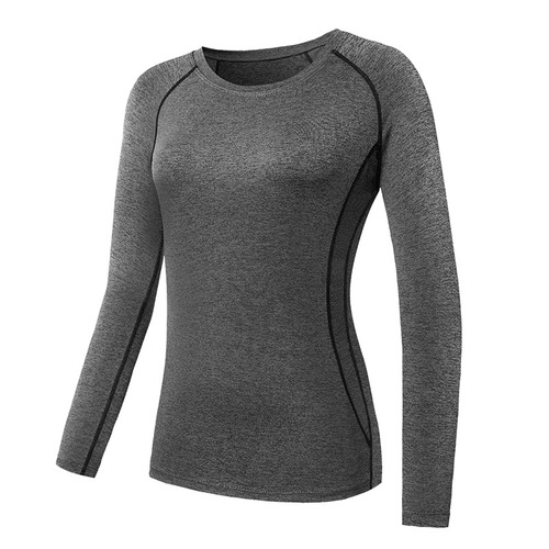 Pro Women's Elastic Long-Sleeve Fitness Top Quick-Dry Slimming Running Basketball Yoga T-Shirt F8021