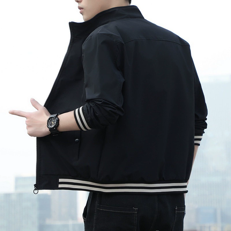 Men's autumn jacket, baseball thin uniform for leisure, oversize