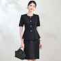 修身夏季女士短袖工作服